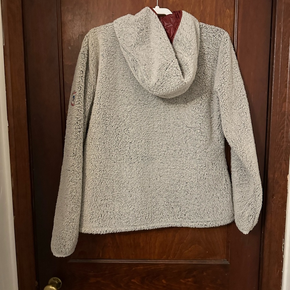 KUHL Beige Skata Sherpa Pile Fleece Full Zip Jacket Size XL - Picture 3 of 5
